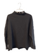 Frank & Eileen Size Large Black Cotton High Neck Long Sleeve Boxy Fit Top Black / Large