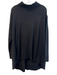 Eileen Fisher Size Medium Black Extra fine merino wool Long Sleeve High Neck Top Black / Medium