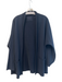 Frank & Eileen Size Large Black Cotton Open Front Front Pocket rolled hem Blazer Black / Large