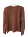 Toast Size Large Brown Wool & Cashmere V Neck Front Button Closure Sweater Brown / Large