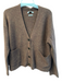 Toast Size Large Brown Wool & Cashmere V Neck Front Button Closure Sweater Brown / Large