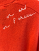 Kerri Rosenthal Size Medium Orange Cashmere Front Button V Neck Sweater Orange / Medium