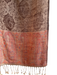Pashmina Brown, Orange & Multi Cashmere Fringe Paisley All Over Print scarf Brown, Orange & Multi / Large