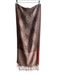 Pashmina Brown, Orange & Multi Cashmere Fringe Paisley All Over Print scarf Brown, Orange & Multi / Large
