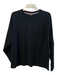 AYR Size Medium Black Pima Cotton Long Sleeve Crew Neck Top Black / Medium