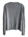 Jenni Kayne Size XL Dove Gray Cashmere Long Sleeve V Neck Ribbed Accents Sweater Dove Gray / XL