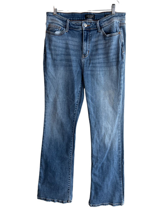 Judy Blue Size 31 Med Wash Cotton Blend High Waist Slight Flare Zip Fly Jeans Med Wash / 31