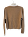 Naadam Size Medium Tan Cashmere V Neck Front Button Closure Cardigan Sweater Tan / Medium