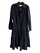Brochu Walker Size Medium Black Polyester Collared Button Down Tiered Maxi Dress Black / Medium