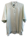 Jewel Toffier Size S/M Mint Green Linen Short Sleeve Collared Half Button Top Mint Green / S/M