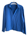 Frank & Eileen Size Medium Royal Blue Cotton V Neck with Collar Long Sleeve Top Royal Blue / Medium