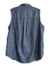 Frank & Eileen Size Large Dark denim Cotton Sleeveless Button Down Top Dark denim / Large