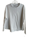 Frank & Eileen Size Large White Cotton Rolled Collar Long Sleeve Sweatshirt White / Large