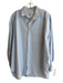 Frank & Eileen Size Medium Blue & White Cotton Striped Long Sleeve Collared Top Blue & White / Medium