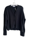 Everlane Size Large Black Cotton Long Sleeve Front Button Closure Cardigan Black / Large