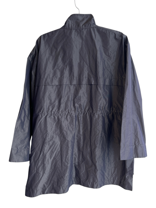 Lafayette 148 Size Large Black Polyester Front Zip Drawstring Waist Jacket Black / Large