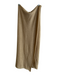 Oats Cashmere Tan Cashmere Rolled Edge Rectangle scarf Tan / Large