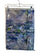 Claude Monet Blue & Multi Fringe scarf Blue & Multi / Large