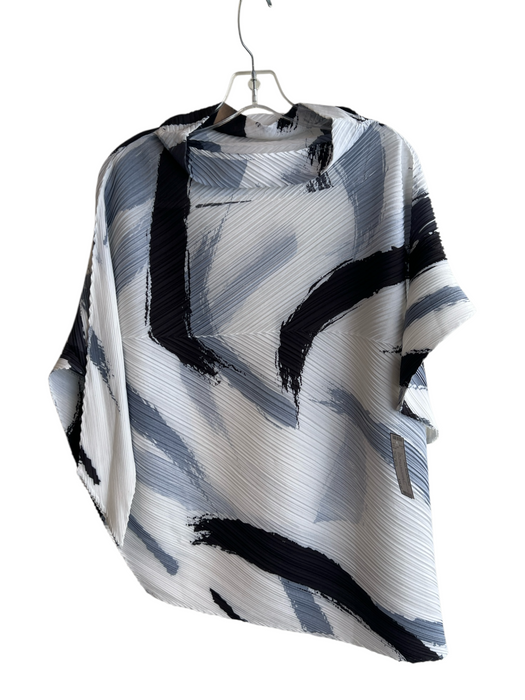 Vanite Couture Size One Size White, Black & Blue Polyester & Spandex Top White, Black & Blue / One Size