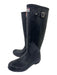Hunter Shoe Size 8M Black Rubber Rain Boots Knee High Round Almond Toe Boots Black / 8M