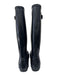 Hunter Shoe Size 8M Black Rubber Rain Boots Knee High Round Almond Toe Boots Black / 8M