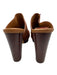 SeeByChloe Shoe Size 40 Brown Leather Suede Open Toe Block Heel Platform Heels Brown / 40