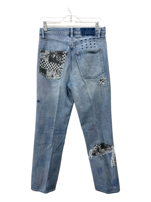 Ksubi Size 28 Light Wash Cotton Blend Distressed Slim Jean Men's Pants Light Wash / 28