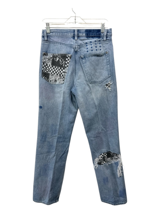 Ksubi Size 28 Light Wash Cotton Blend Distressed Slim Jean Men's Pants Light Wash / 28
