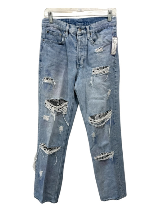 Ksubi Size 28 Light Wash Cotton Blend Distressed Slim Jean Men's Pants Light Wash / 28