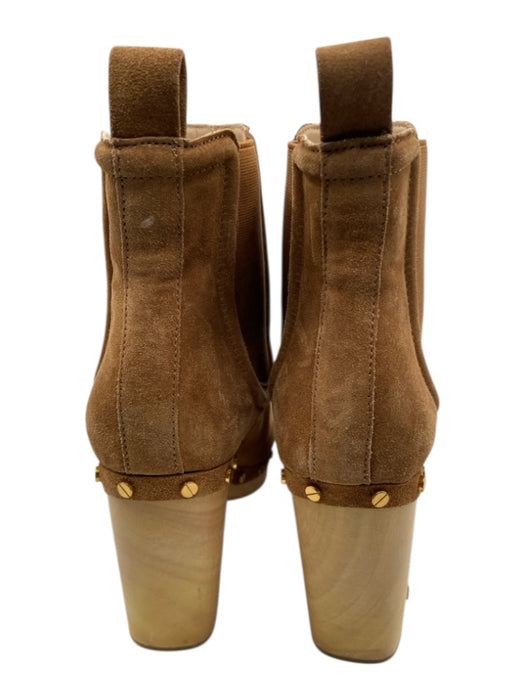 Veronica Beard Shoe Size 9M Brown Suede Block Heel Ankle Studded Boots Brown / 9M