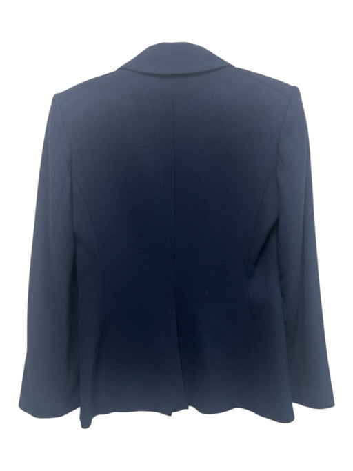 Veronica Beard Size 0 Navy Blue Viscose 1 Button Blazer Jacket Navy Blue / 0