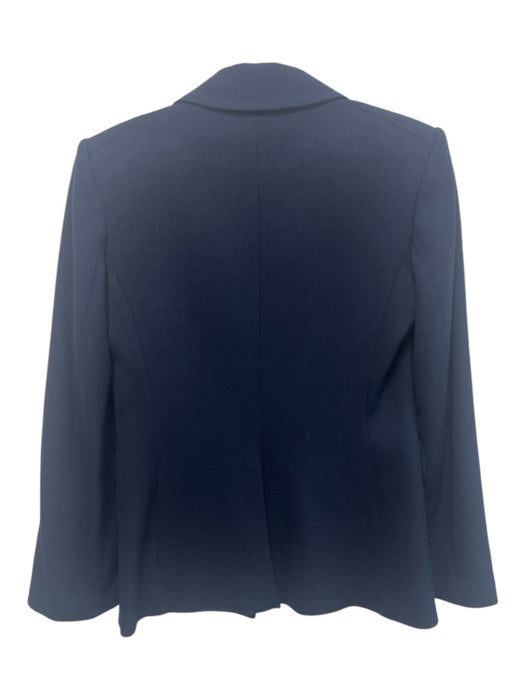 Veronica Beard Size 0 Navy Blue Viscose 1 Button Blazer Jacket Navy Blue / 0