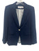 Veronica Beard Size 0 Navy Blue Viscose 1 Button Blazer Jacket Navy Blue / 0