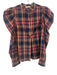 Ulla Johnson Size 2 Blue & Multi Cotton & Silk Plaid Long Sleeve Top Blue & Multi / 2
