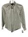 Veronica Beard Jeans Size 0 Green & White Cotton Long Sleeve Striped Top Green & White / 0