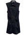 Derek Lam 10 Crosby Size 0 Black Cotton Sleeveless rouched detail Collar Dress Black / 0