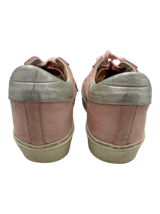 Golden Goose Shoe Size 37 Pink & White Leather Lace Up Low Top Sneakers Pink & White / 37