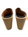 Hasbeens Shoe Size 36 Brown Leather Upper Round Toe Wood Heel Clogs Brown / 36