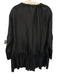 Simkhai Size XS Black Polyester & Nylon Long Sleeve Split V neckline Mini Dress Black / XS