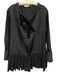 Simkhai Size XS Black Polyester & Nylon Long Sleeve Split V neckline Mini Dress Black / XS