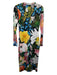 Stine Goya Size XS/S Pink, Black, & Multi Polyester Long Sleeve Paint Midi Dress Pink, Black, & Multi / XS/S