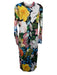 Stine Goya Size XS/S Pink, Black, & Multi Polyester Long Sleeve Paint Midi Dress Pink, Black, & Multi / XS/S