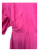 COS Size 2 Bright Pink Cotton Surplice 1/2 Sleeve Midi Pockets Dress Bright Pink / 2