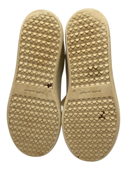 Isabel Marant Shoe Size 37 White & Red Leather Low Top Suede Sneakers White & Red / 37