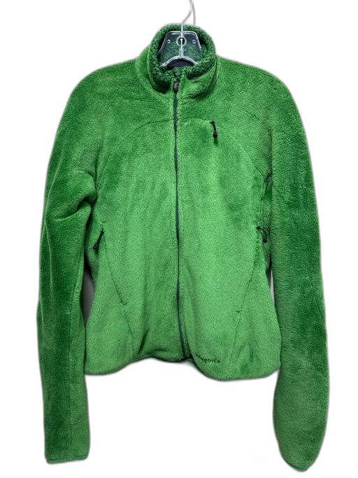 Patagonia Size M Green Synthetic Fleece Zip Front Zip Pockets Jacket Green / M