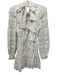 Sea New York Size 2 White Cotton Eyelet Lace Open Back Long Balloon Sleeve Dress White / 2