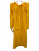 XiRENA Size XS Yellow 100% Cotton Ruffle Shoulder Midi Dress Yellow / XS