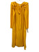 XiRENA Size XS Yellow 100% Cotton Ruffle Shoulder Midi Dress Yellow / XS