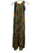 Cleobella Size XS green, yellow, and purple Viscose Floral Abstract Maxi Dress green, yellow, and purple / XS