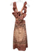 Zimmermann Size 1 Pink Cotton Tie Back Paisley Ruffle Straps Midi Dress Pink / 1
